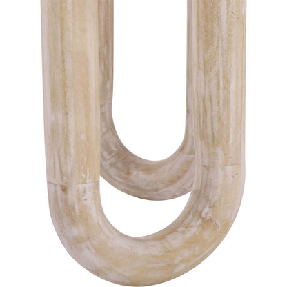 Grant Round Accent Table by HedgeApple Essentials in natural wash. Made from mango wood in a transitional style.