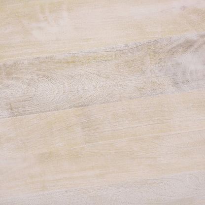 Grant Round Accent Table by HedgeApple Essentials in natural wash. Made from mango wood in a transitional style.