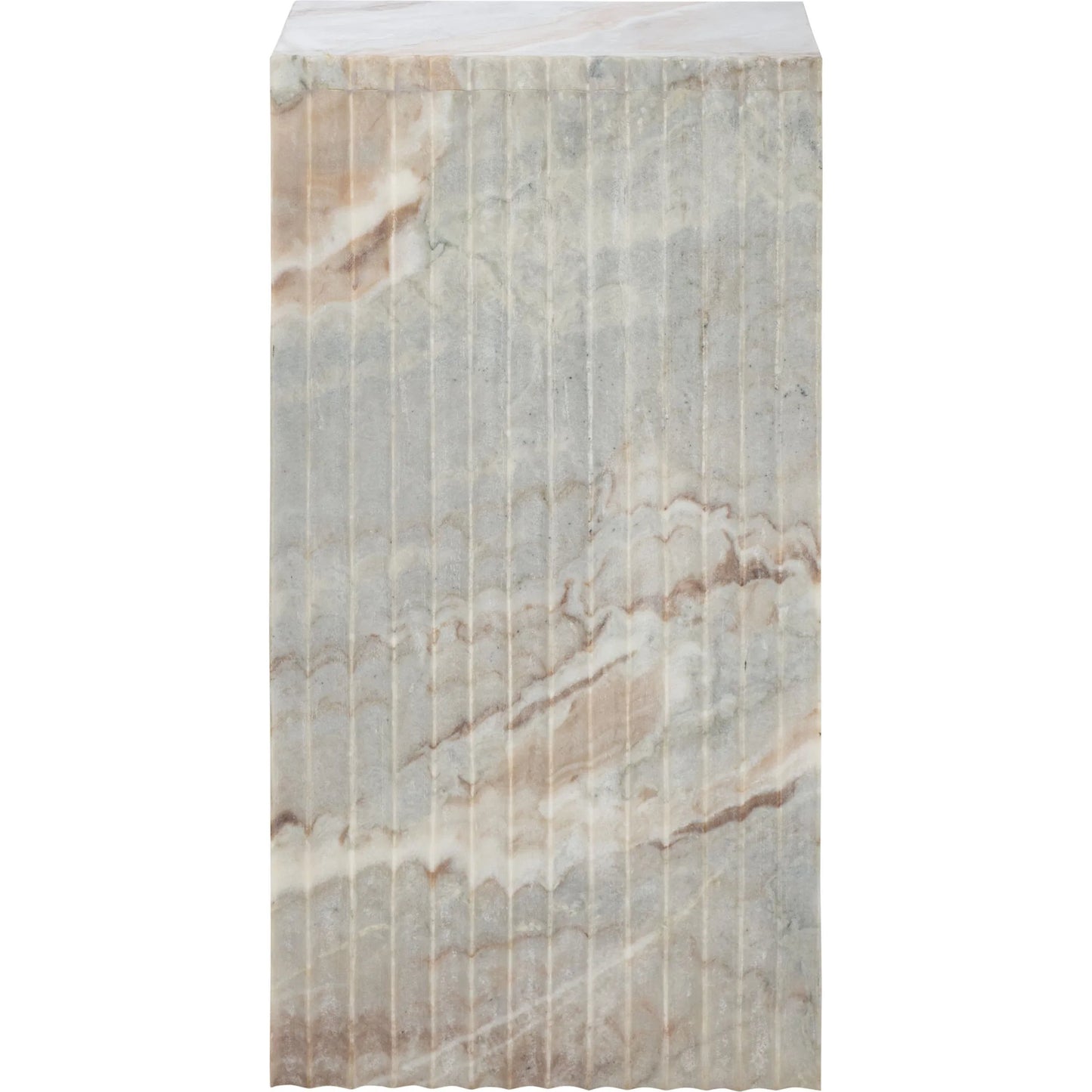 002 SI-2453725 | Additional Silo | Alexandria Side Table by HedgeApple Essentials in brown, gray. Made from marble in a modern style.
