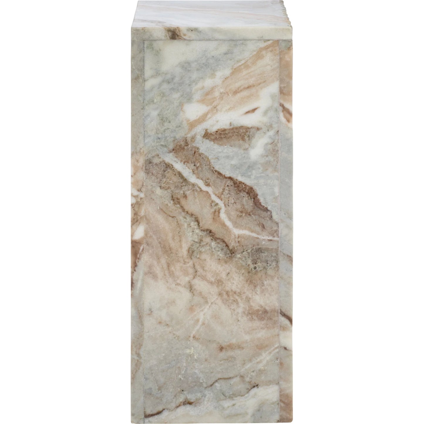 005 SI-2453725 | Additional Silo | Alexandria Side Table by HedgeApple Essentials in brown, gray. Made from marble in a modern style.