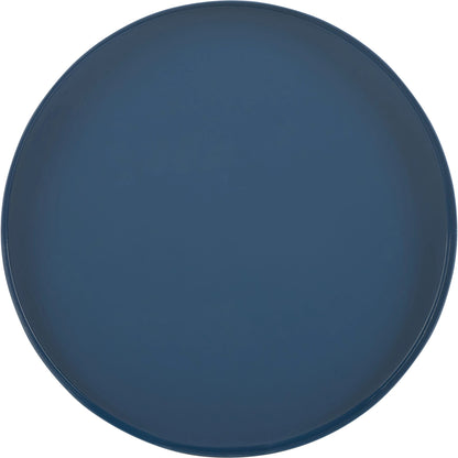 Victor Round Accent Table by HedgeApple Essentials in teal powder. Made from iron in a modern style.