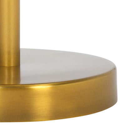 Hawkins Side Table by HedgeApple Essentials in gold, mirror. Made from iron, glass in a modern style.