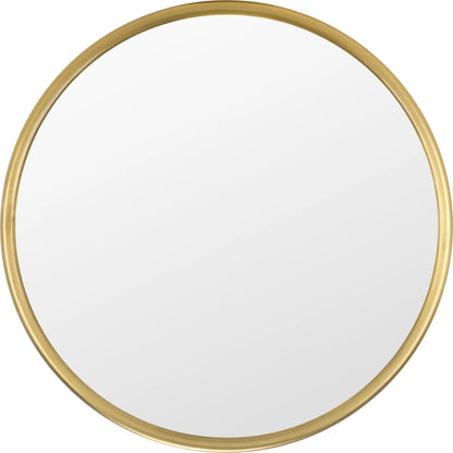 Hawkins Side Table by HedgeApple Essentials in gold, mirror. Made from iron, glass in a modern style.