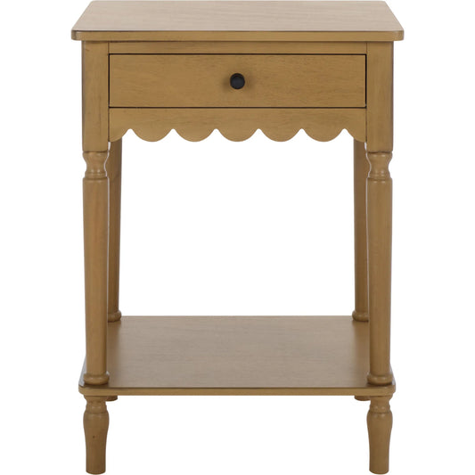 Stanislaus 1 Top Drawer Accent Table by HedgeApple Essentials. Made from pine wood, mdf, zinc alloy in a unique style.