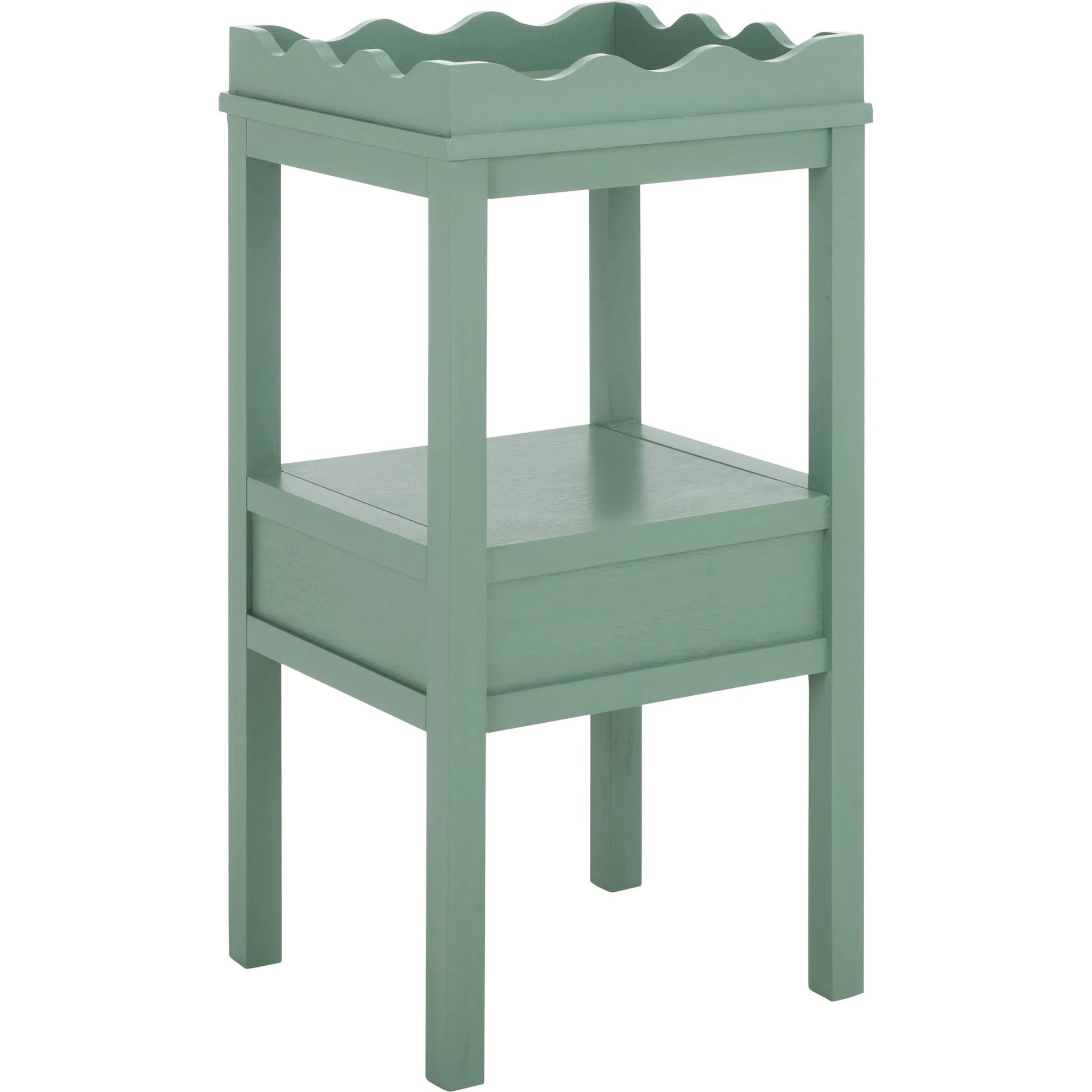 Grove One Drawer Accent Table by HedgeApple Essentials. Made from pine wood, mdf, zinc alloy in a unique style.