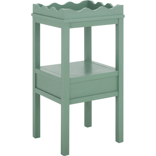 Grove One Drawer Accent Table by HedgeApple Essentials. Made from pine wood, mdf, zinc alloy in a transitional style.