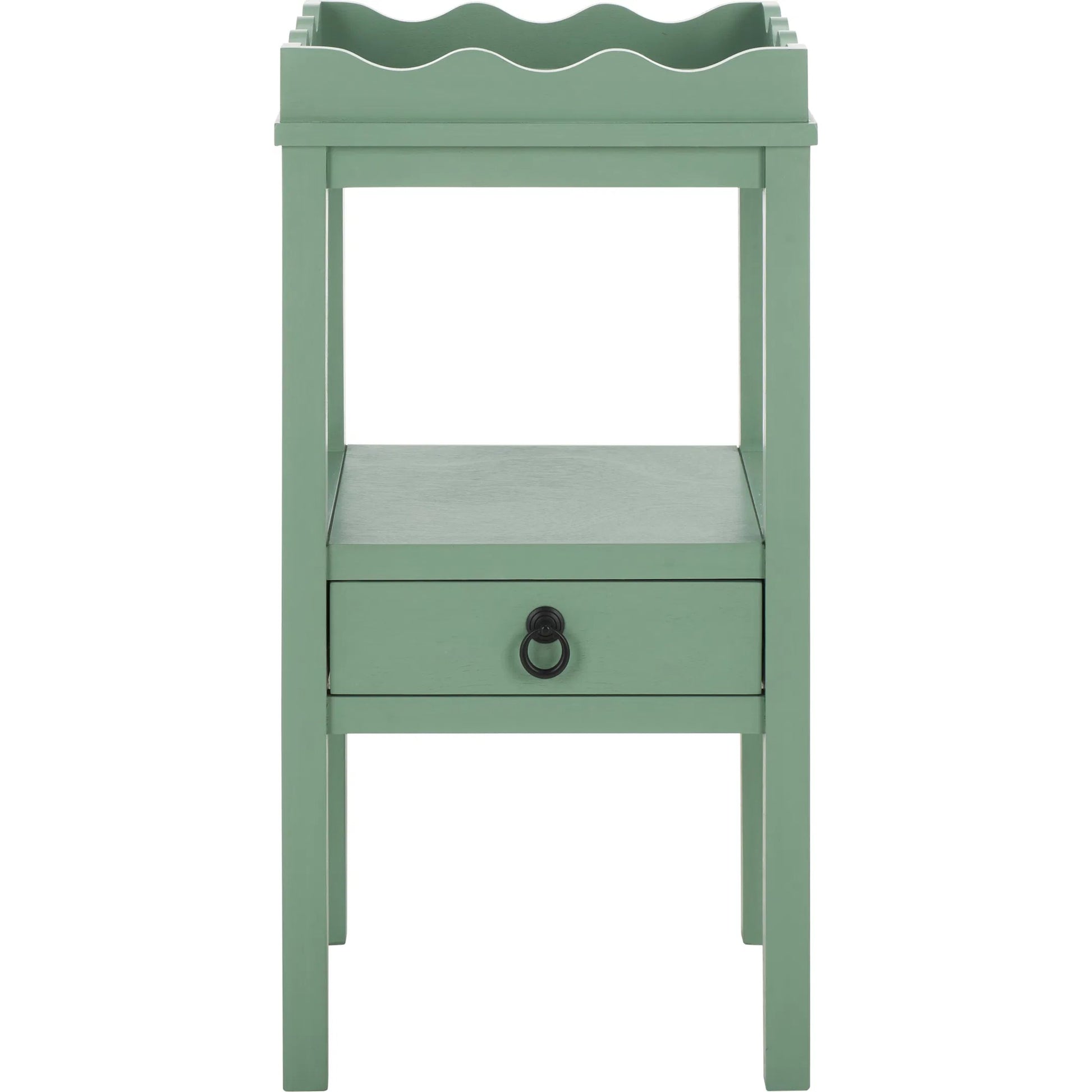Grove One Drawer Accent Table by HedgeApple Essentials. Made from pine wood, mdf, zinc alloy in a unique style.