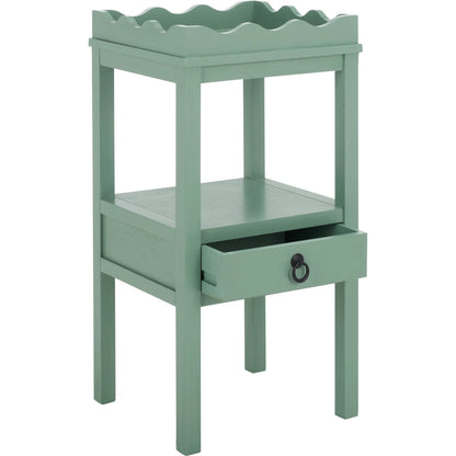 Grove One Drawer Accent Table by HedgeApple Essentials. Made from pine wood, mdf, zinc alloy in a unique style.