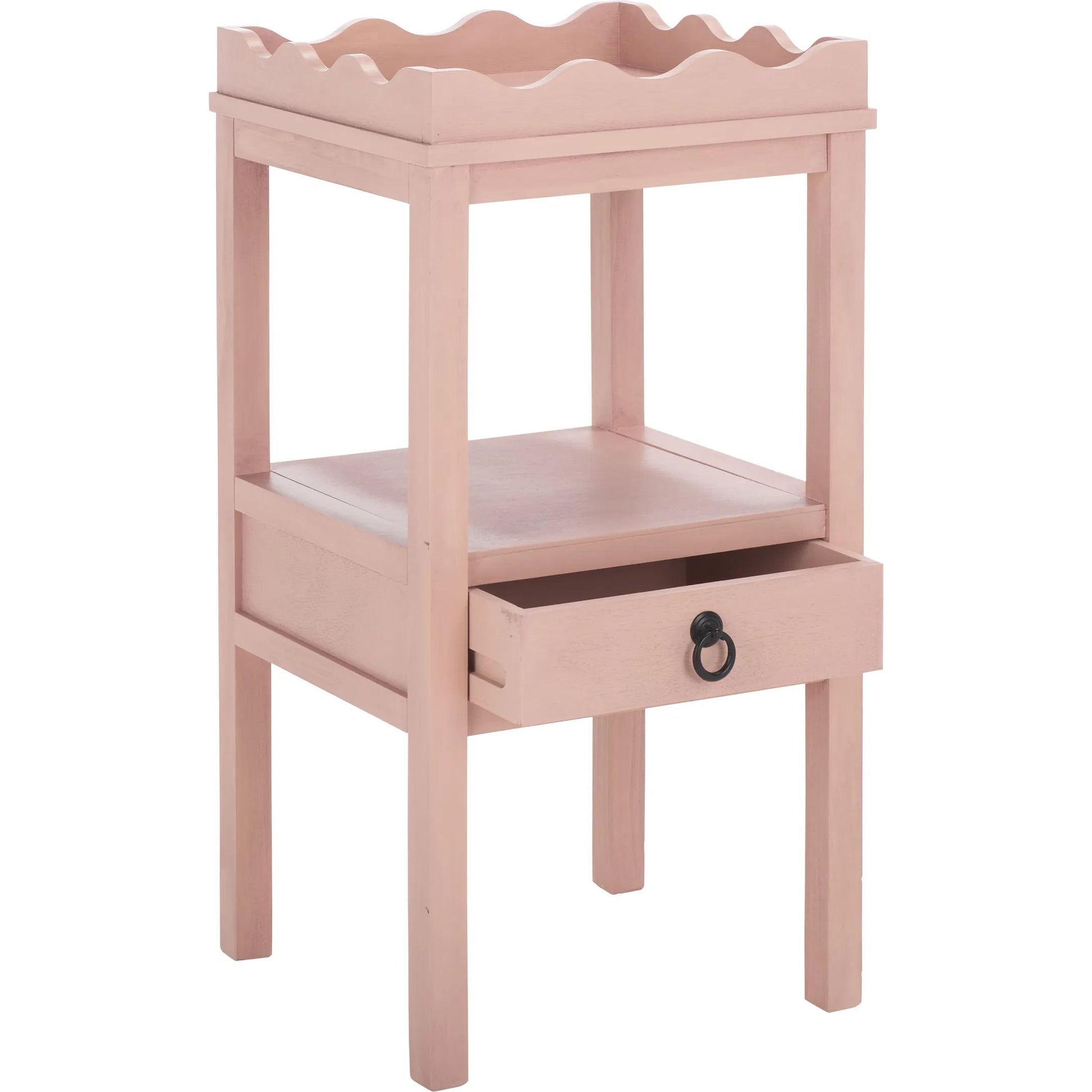 Grove One Drawer Accent Table by HedgeApple Essentials. Made from pine wood, mdf, zinc alloy in a unique style.