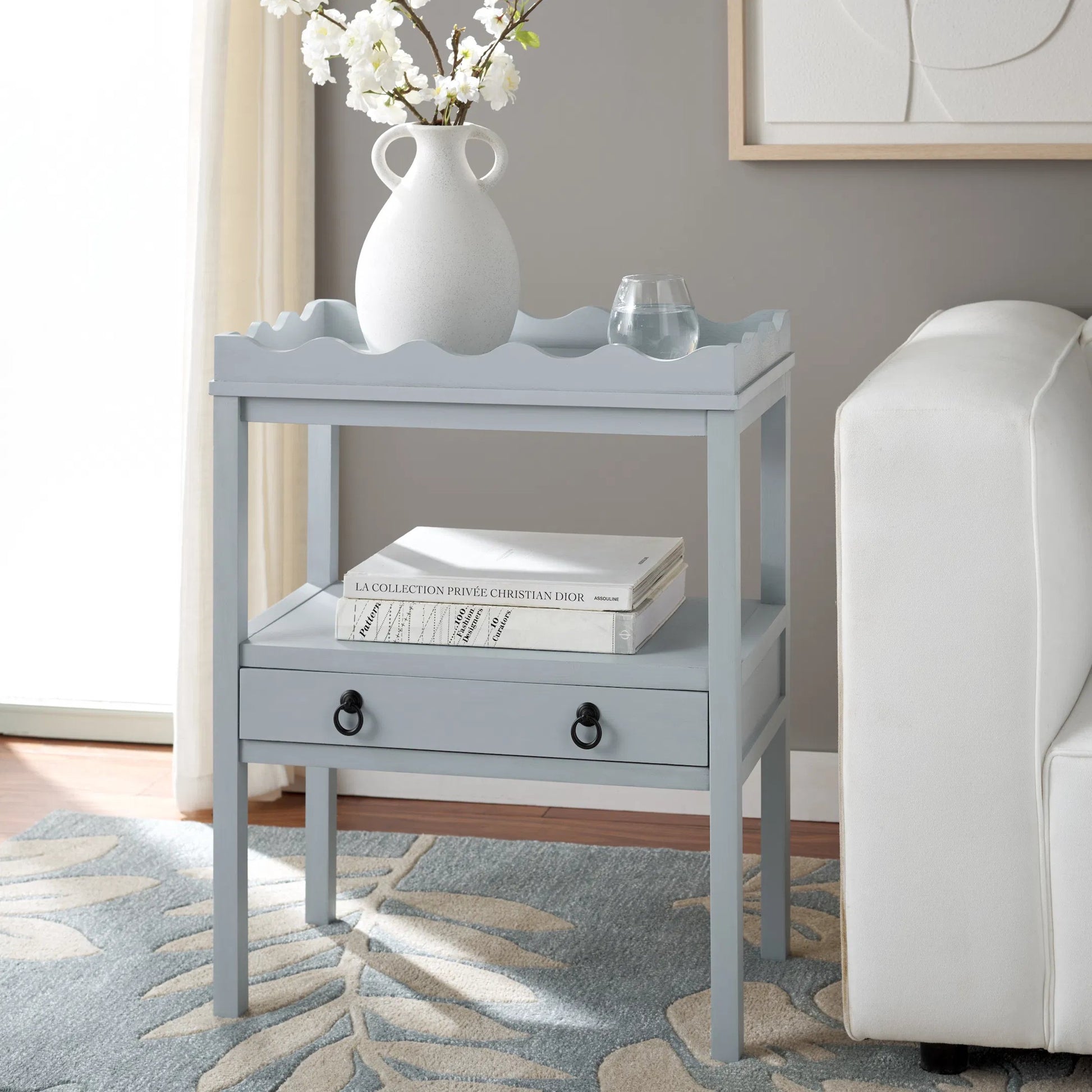 Grove Rectangle Accent Table by HedgeApple Essentials. Made from pine wood, mdf, zinc alloy in a unique style.