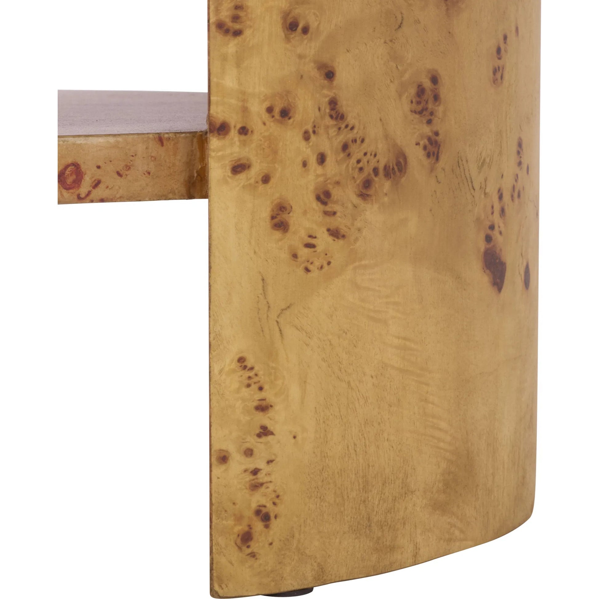 Bailey 1 Drawer 1 Shelf Accent Table by HedgeApple Essentials in natural. Made from wood, mdf, veneer, burlwood in a transitional style.