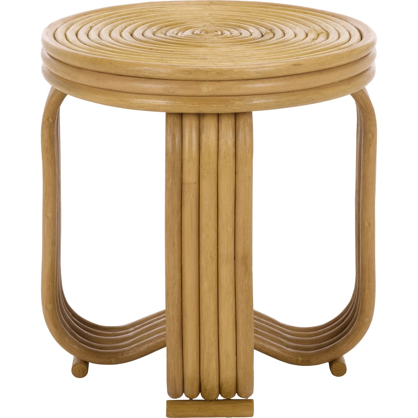 000 SI-2629729 | Primary Silo | Alma Round Accent Table by HedgeApple Essentials in natural. Made from semisanded rattan in a unique style.