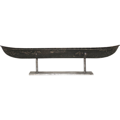River Boat Sculpture by Uttermost. Made from metal in a coastal style.