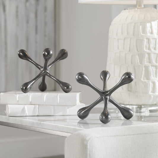 Harlan Objects by Uttermost in nickel. Made from aluminum in a eclectic & global style.