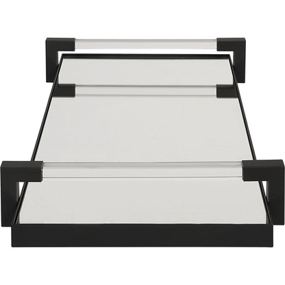 Deki Tray by Uttermost in gold. Made from iron, mirror, acrylic in a modern style.