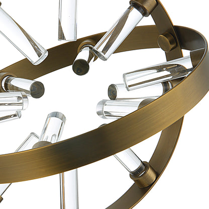 Realm Spherical Sculptures by Uttermost in brass. Made from marble, metal, glass in a modern style.