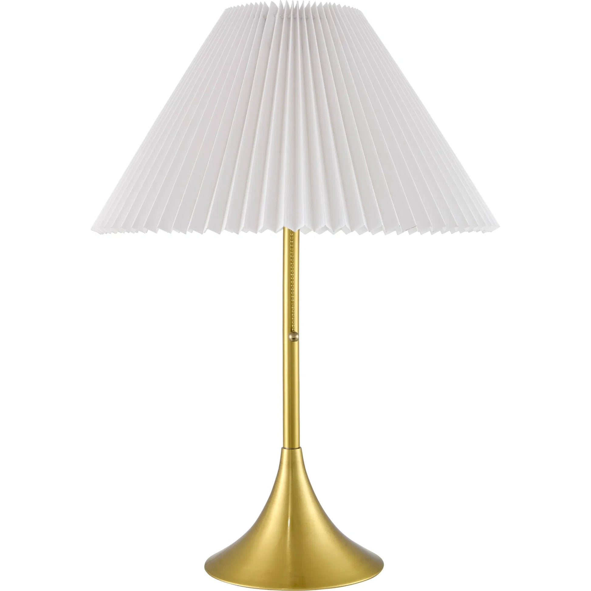 Alceda Accent Table Lamp by Livabliss in brass. Made from iron, cotton in a modern style.