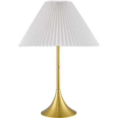 Alceda Accent Table Lamp by Livabliss in brass. Made from iron, cotton in a modern style.