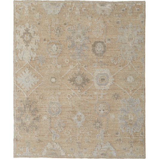 Grafton Traditional Ikat Rug - GFT69F8F by Feizy in tan, gray, ivory. Made from wool in a unique style.