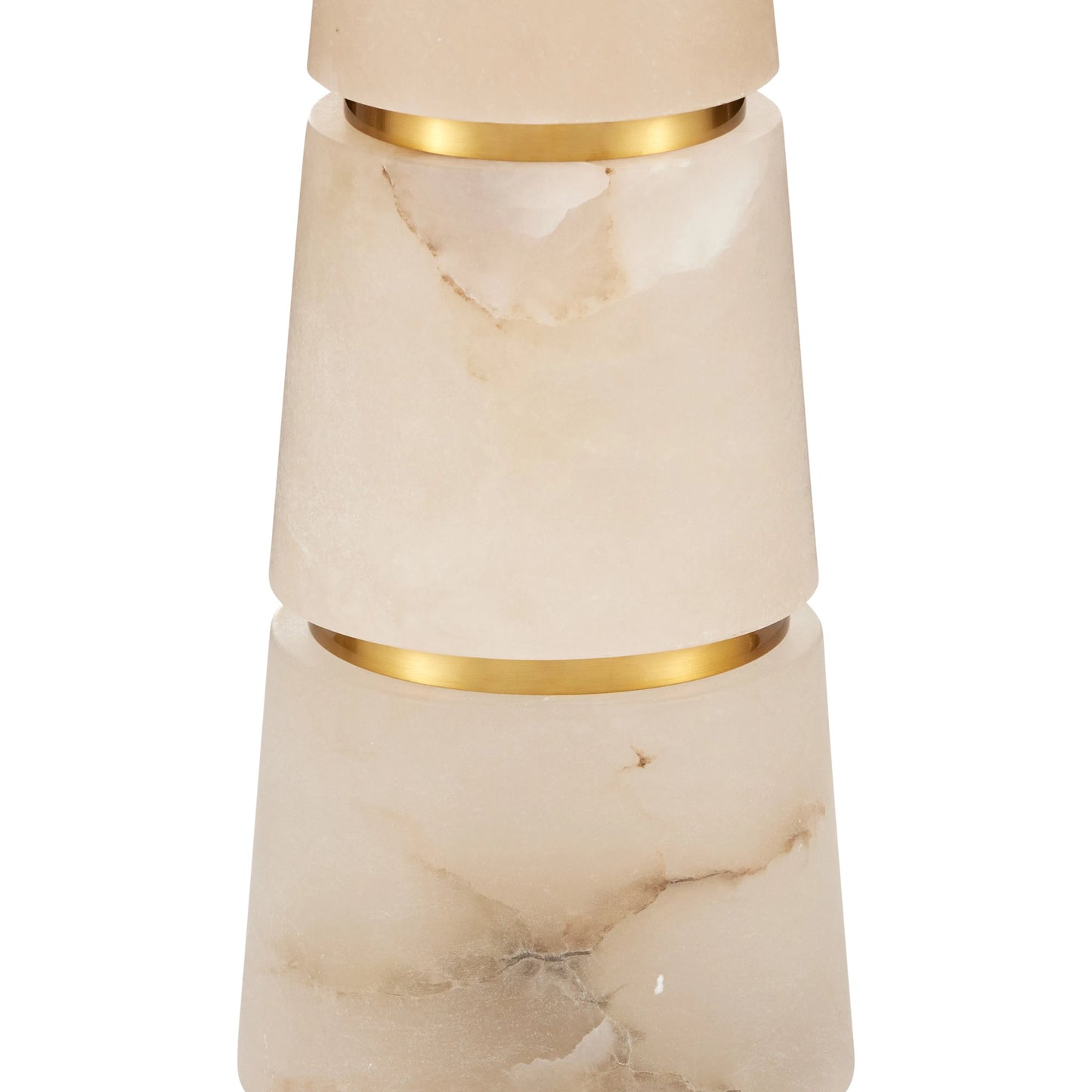 008 SI-2133918 | Closeup | Eleanora Table Lamp by Currey and Company in natural, natural brass. Made from alabaster, metal in a modern style.