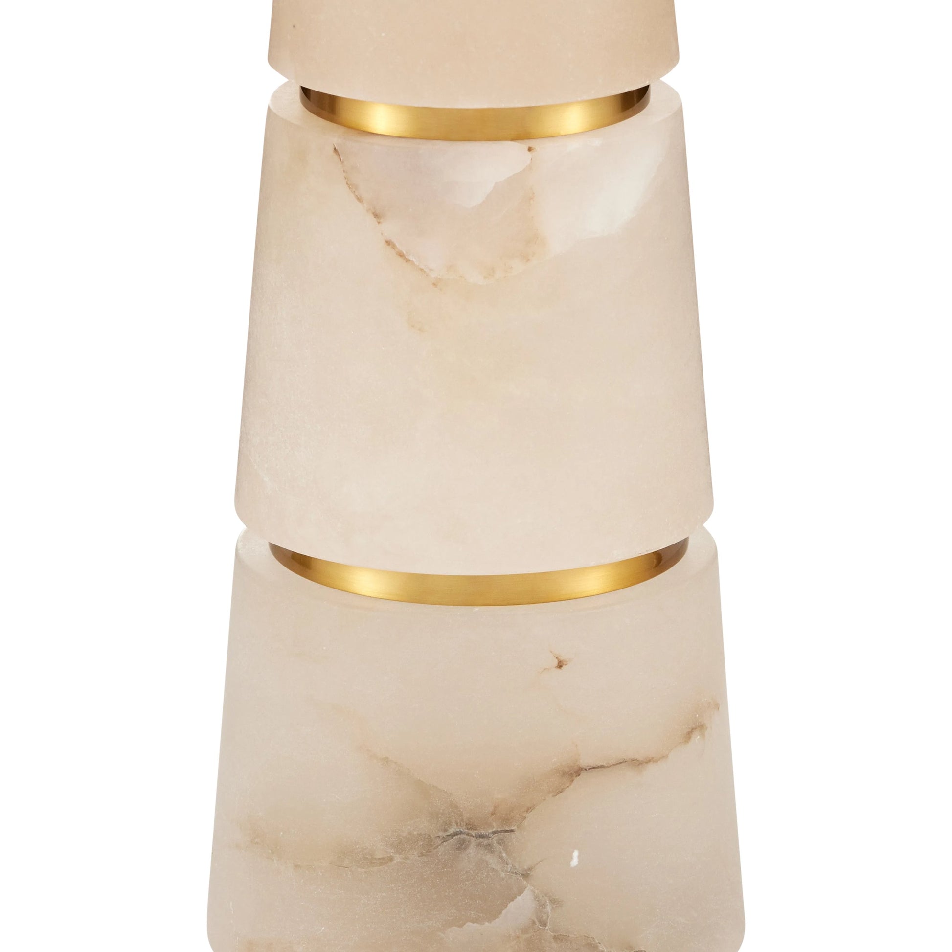 Eleanora Table Lamp by Currey and Company in natural, natural brass. Made from alabaster, metal in a modern style.