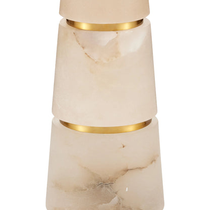 Eleanora Table Lamp by Currey and Company in natural, natural brass. Made from alabaster, metal in a modern style.