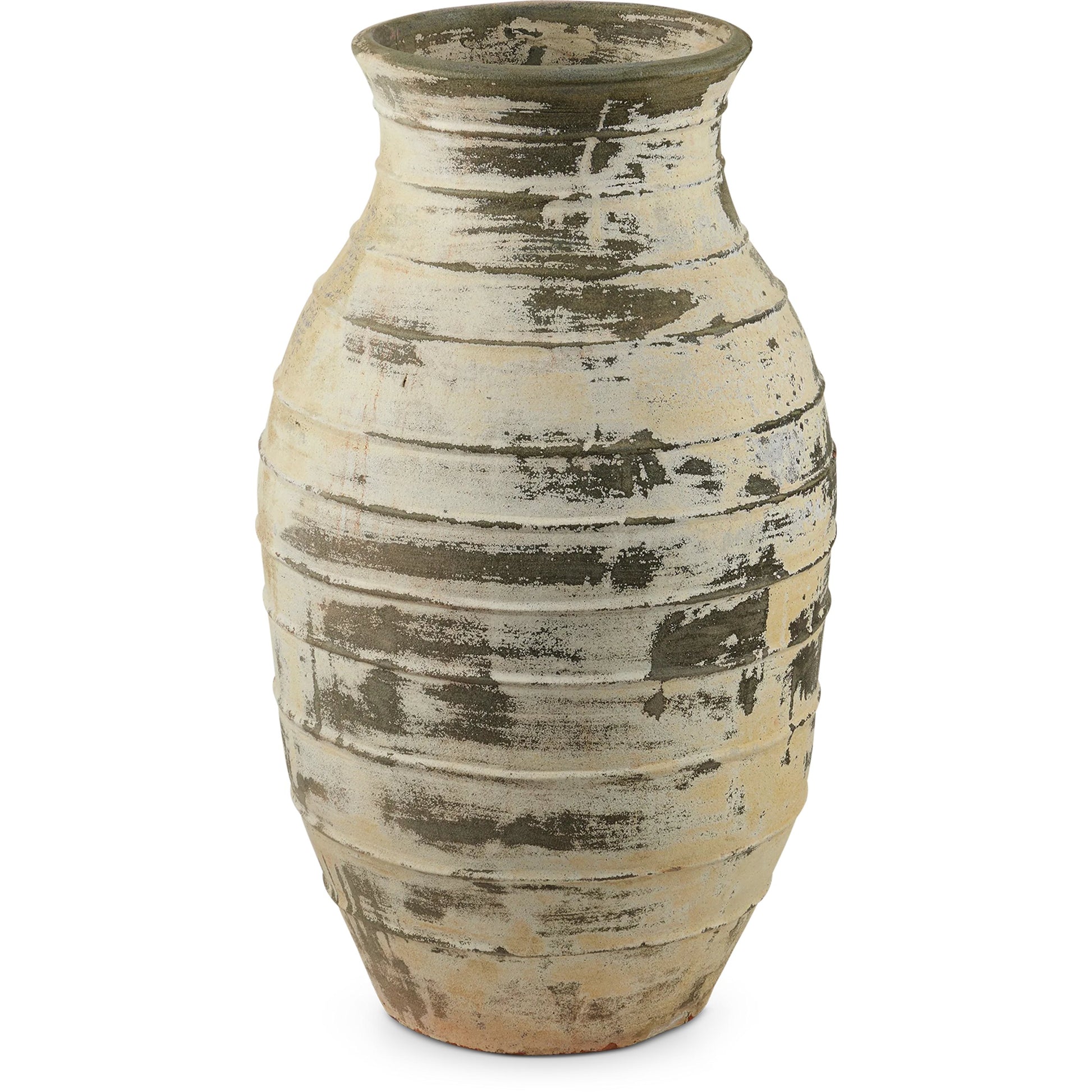 Ragusa Urn by Currey and Company. Made from terracotta in a rustic style.