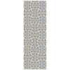 Light Blue, Light Beige / 2'6" x 8'