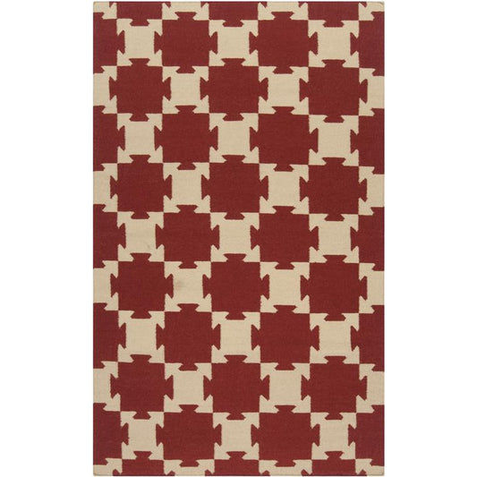 Archive Rug - 1158 by Surya in burgandy, light beige. Made from 100% wool in a unique style.