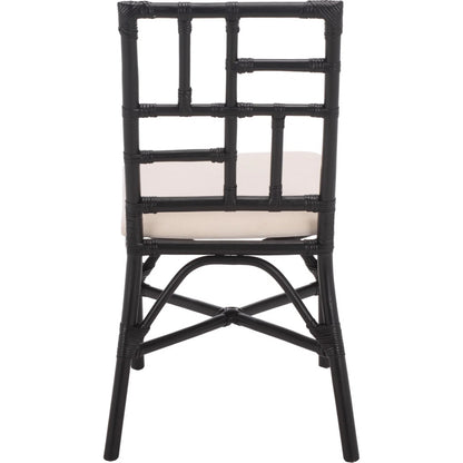 Dudley Accent Chair with Cushion (Set of 2) by HedgeApple Essentials. Made from rattan, 60% cotton, 40% polyester in a unique style.