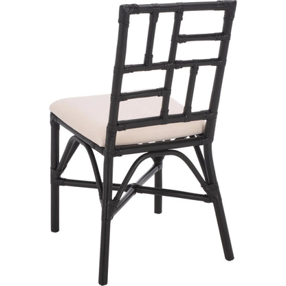 Dudley Accent Chair with Cushion (Set of 2) by HedgeApple Essentials. Made from rattan, 60% cotton, 40% polyester in a unique style.