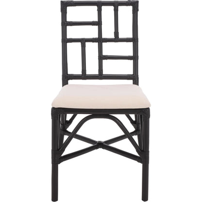 Dudley Accent Chair with Cushion (Set of 2) by HedgeApple Essentials. Made from rattan, 60% cotton, 40% polyester in a unique style.