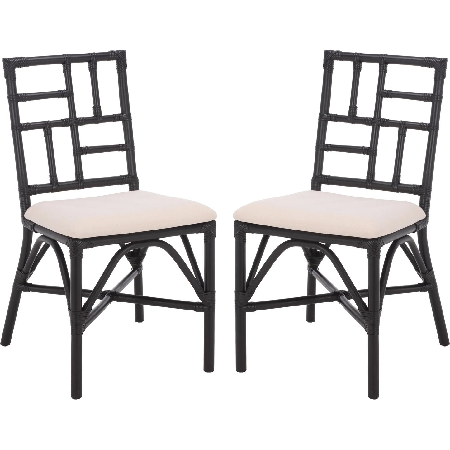 027 SI-2629736 | Additional Silo | Dudley Accent Chair with Cushion (Set of 2) by HedgeApple Essentials. Made from rattan, 60% cotton, 40% polyester in a unique style.