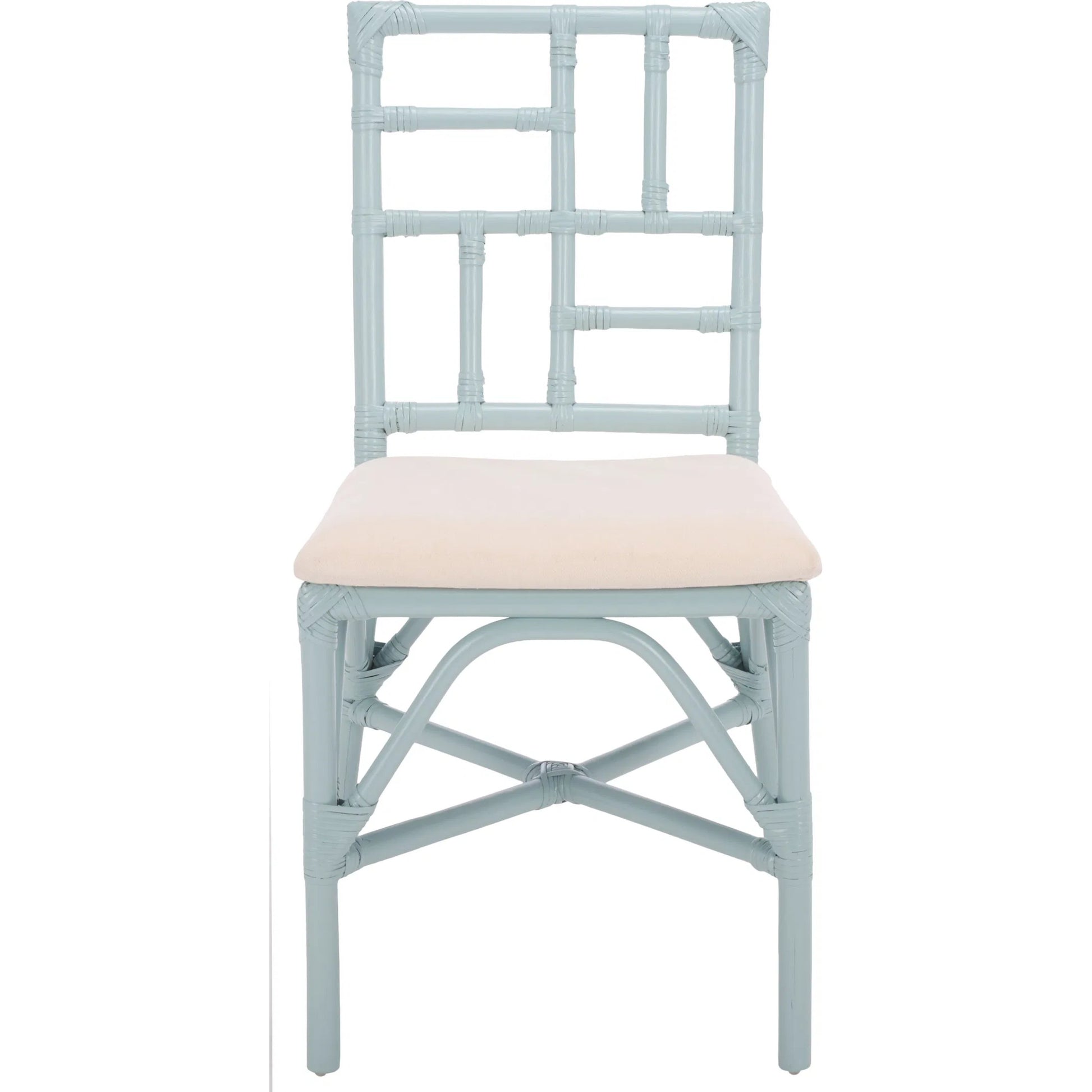 Dudley Accent Chair with Cushion (Set of 2) by HedgeApple Essentials. Made from rattan, 60% cotton, 40% polyester in a unique style.