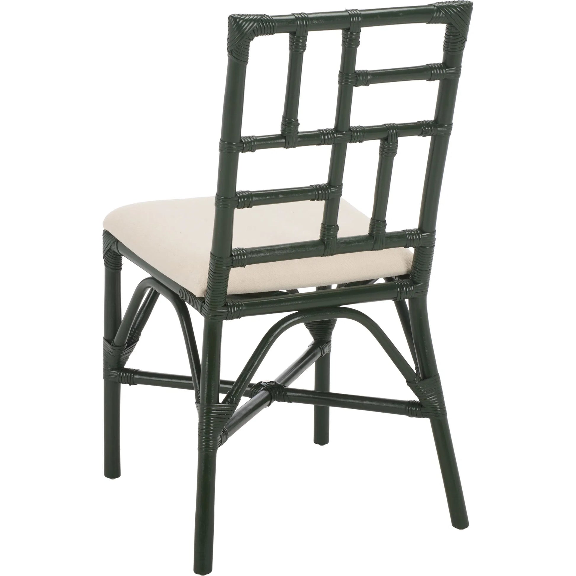 Dudley Accent Chair with Cushion (Set of 2) by HedgeApple Essentials. Made from rattan, 60% cotton, 40% polyester in a unique style.