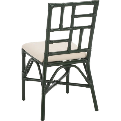 Dudley Accent Chair with Cushion (Set of 2) by HedgeApple Essentials. Made from rattan, 60% cotton, 40% polyester in a unique style.