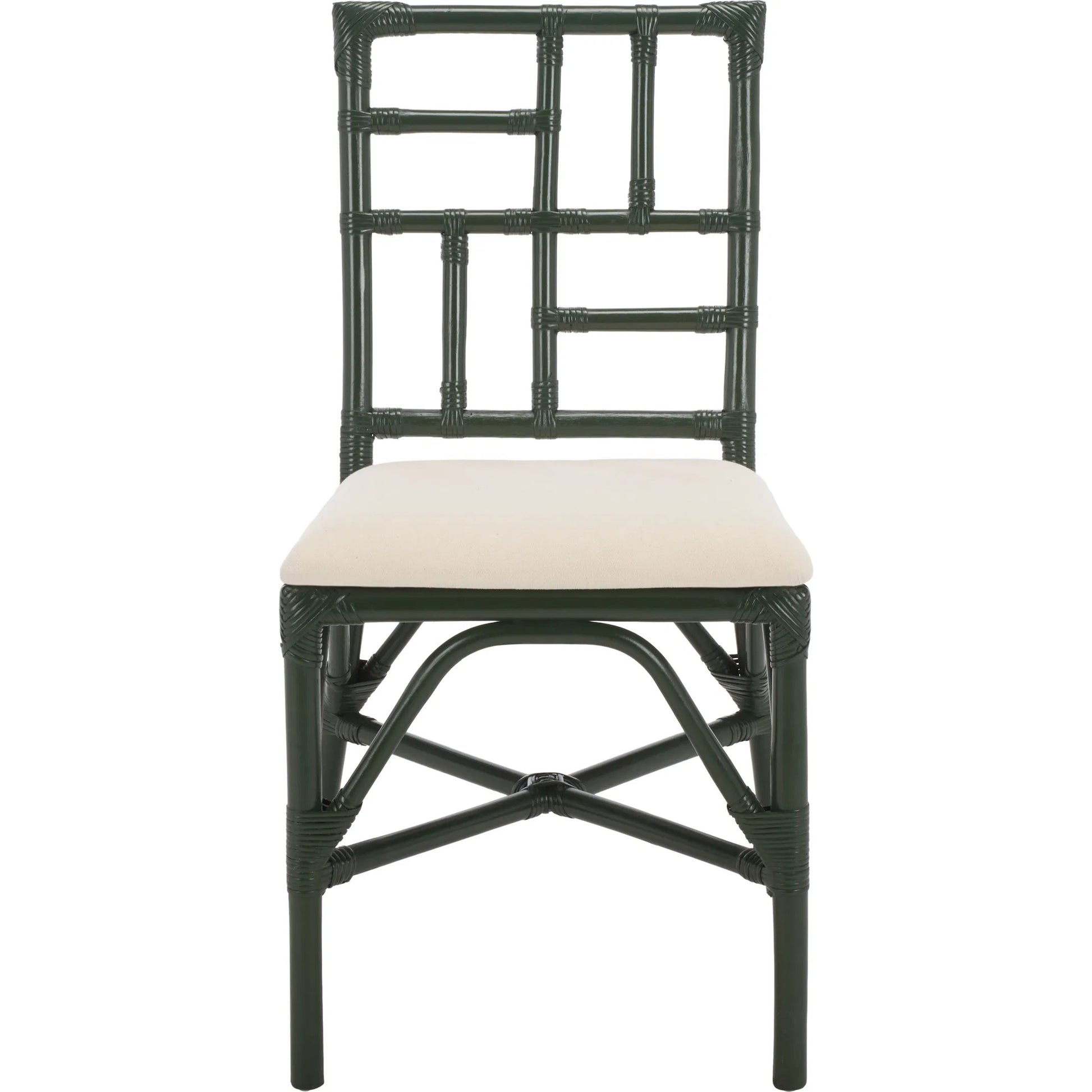 Dudley Accent Chair with Cushion (Set of 2) by HedgeApple Essentials. Made from rattan, 60% cotton, 40% polyester in a unique style.
