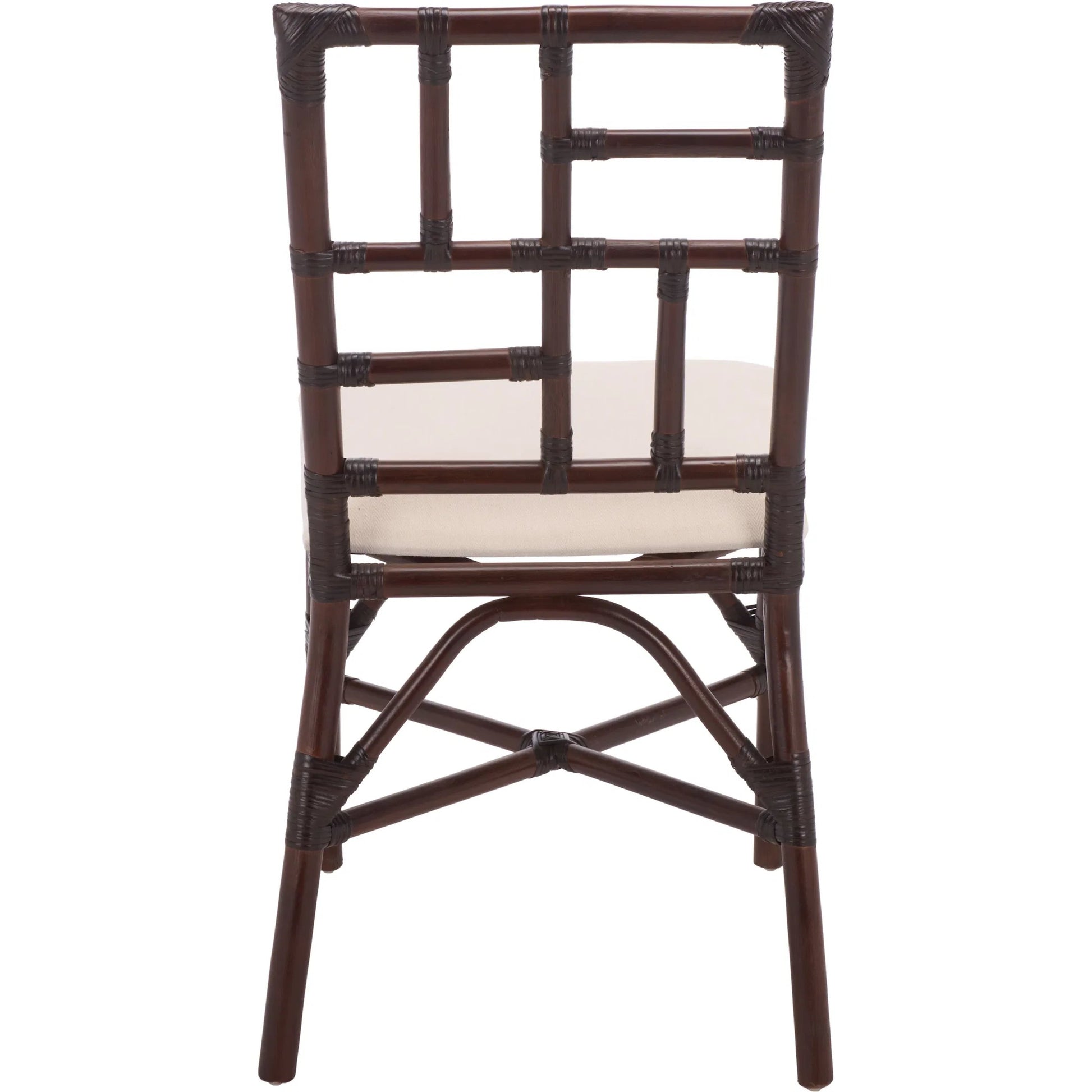 Dudley Accent Chair with Cushion (Set of 2) by HedgeApple Essentials. Made from rattan, 60% cotton, 40% polyester in a unique style.