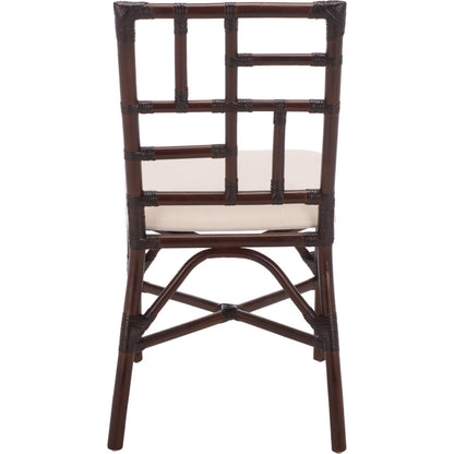 Dudley Accent Chair with Cushion (Set of 2) by HedgeApple Essentials. Made from rattan, 60% cotton, 40% polyester in a unique style.