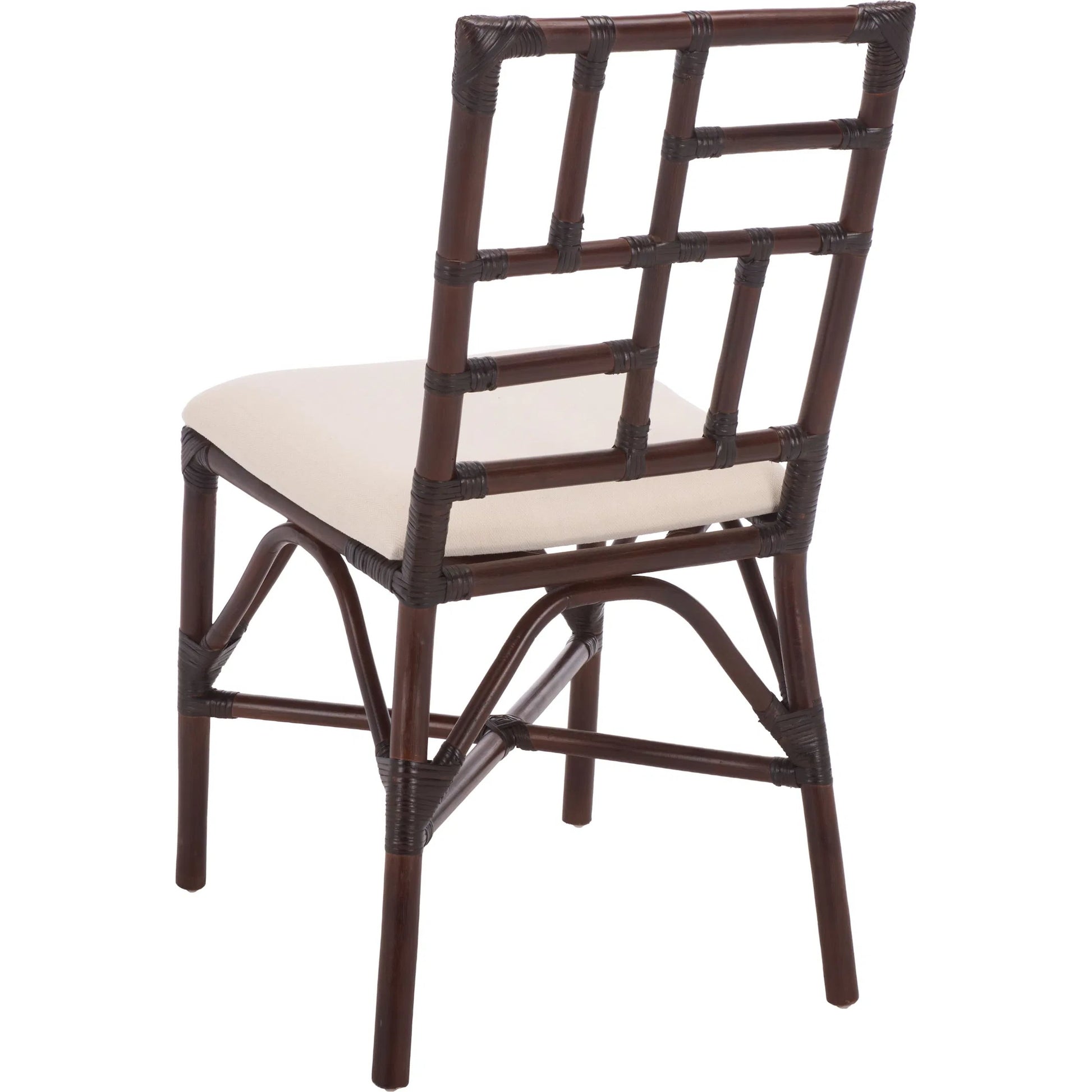 Dudley Accent Chair with Cushion (Set of 2) by HedgeApple Essentials. Made from rattan, 60% cotton, 40% polyester in a unique style.
