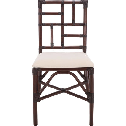 Dudley Accent Chair with Cushion (Set of 2) by HedgeApple Essentials. Made from rattan, 60% cotton, 40% polyester in a unique style.