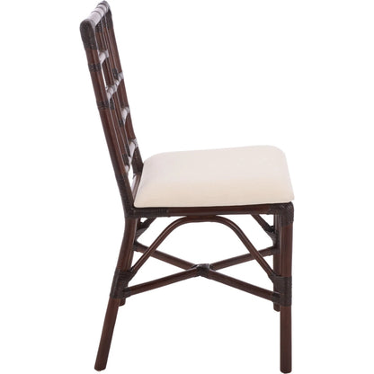 Dudley Accent Chair with Cushion (Set of 2) by HedgeApple Essentials. Made from rattan, 60% cotton, 40% polyester in a unique style.