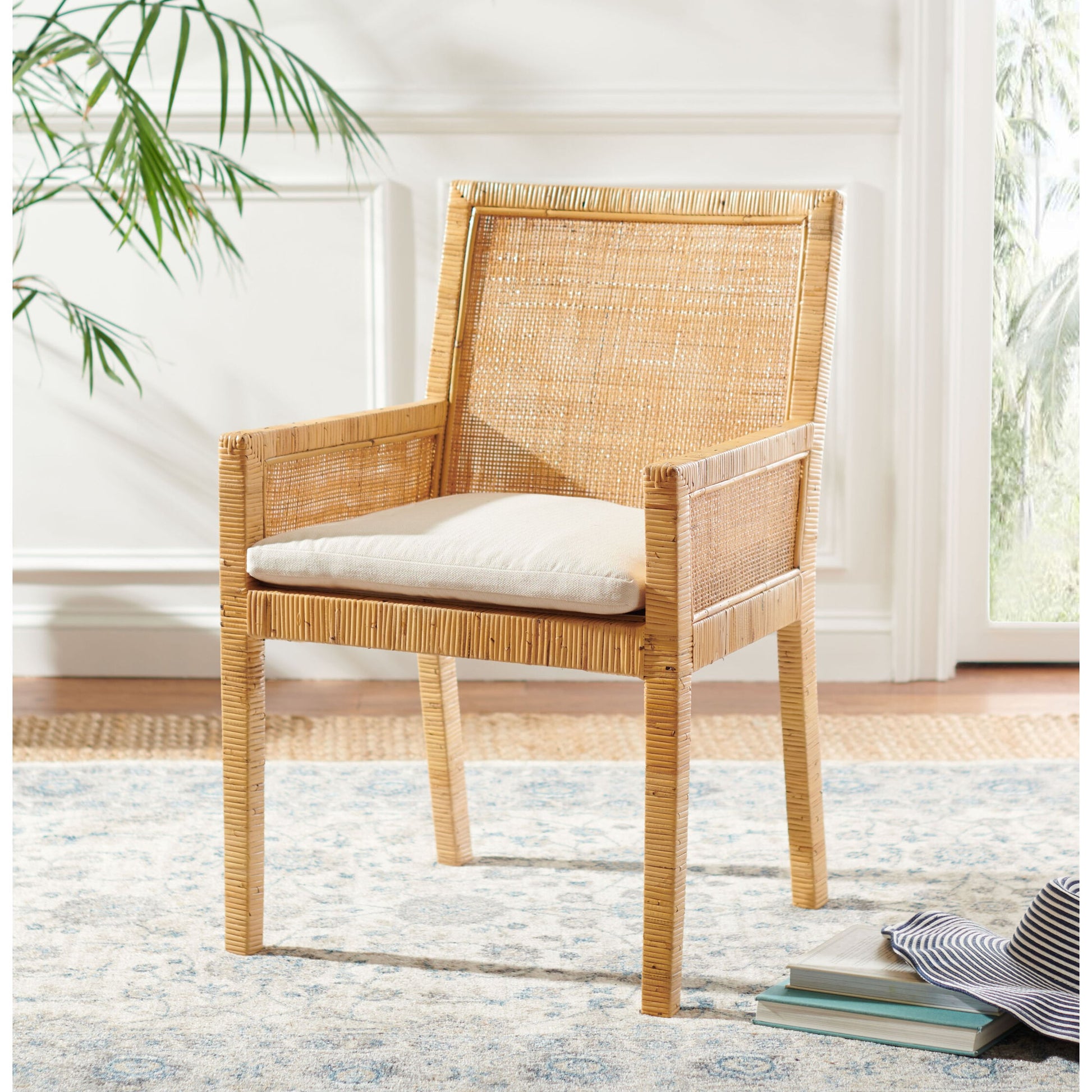 Albany Accent Chair with Cushion by HedgeApple Essentials. Made from mango wood in a modern style.