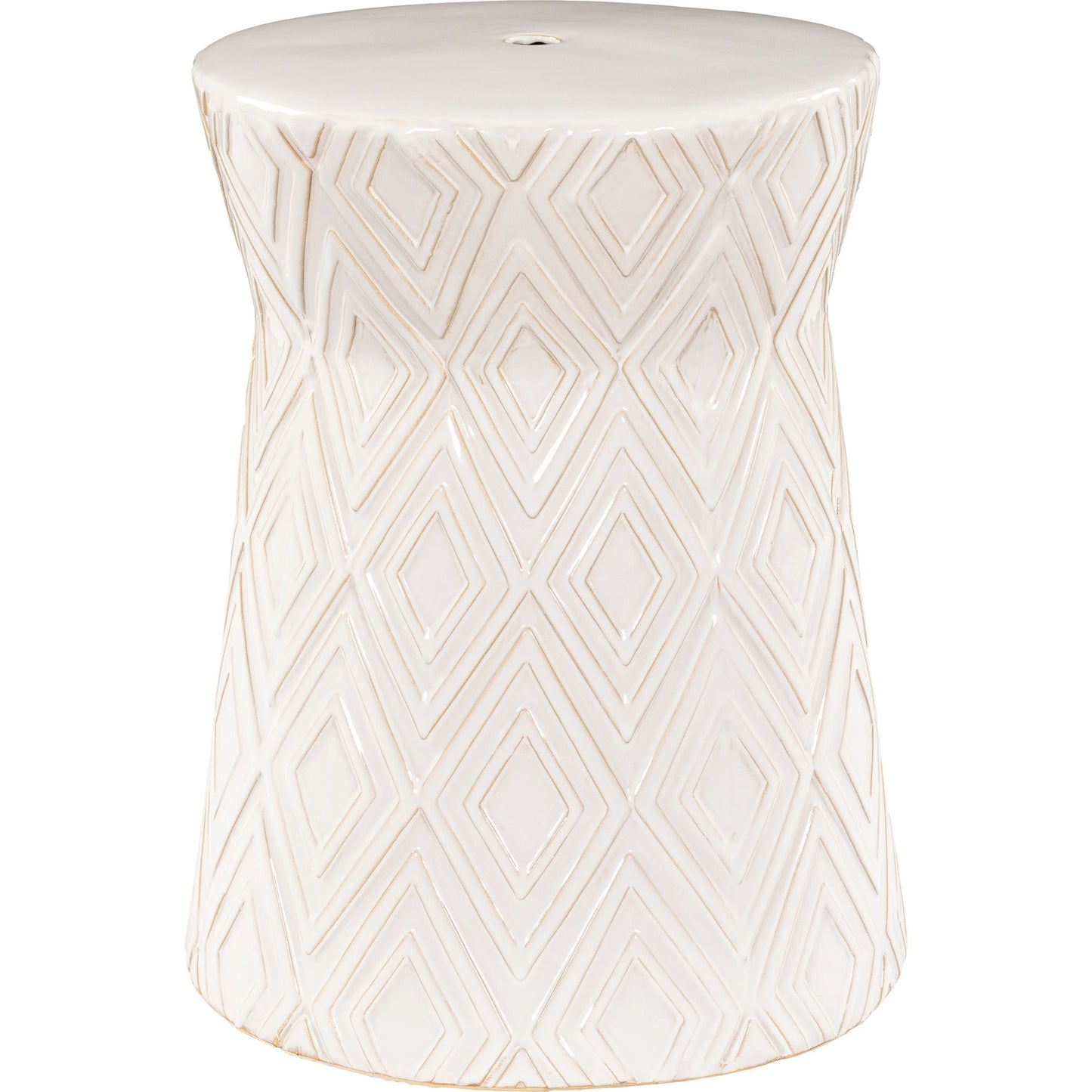 000 SI-1914454 | Primary Silo | Cali Indoor/Outdoor by Surya in white and glazedglazed. Made from top: ceramic, base: ceramic in a modern style.