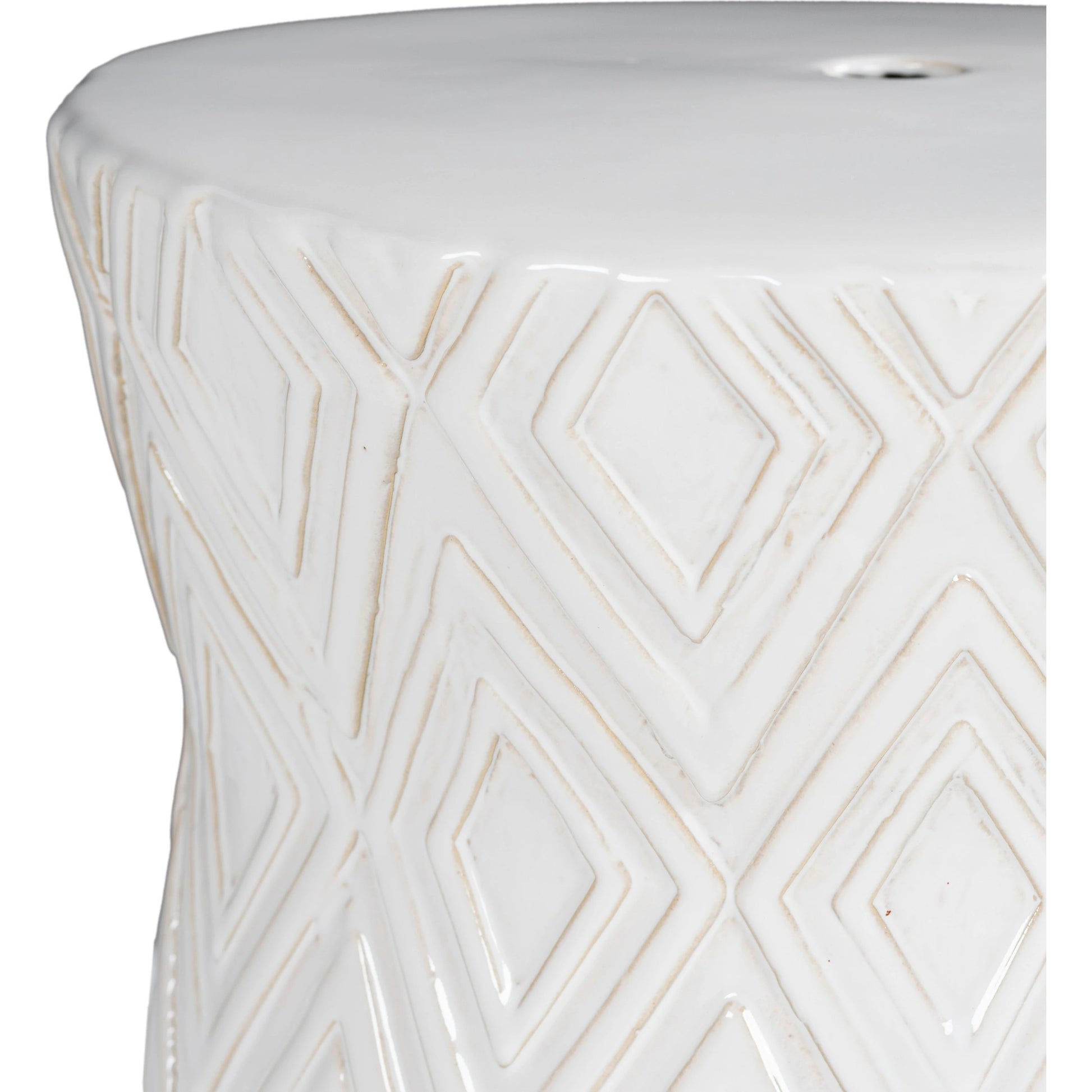 Cali Indoor/Outdoor by Surya in white and glazedglazed. Made from top: ceramic, base: ceramic in a modern style.