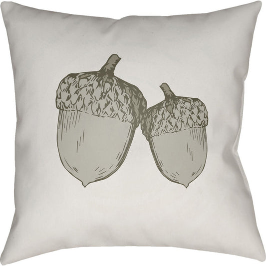 Acorn Pillow - 14001 by Livabliss. Made from front: 100% polyester, back: 100% polyester in a modern style.