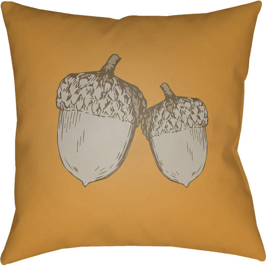 Acorn Pillow - 14001 by Livabliss. Made from front: 100% polyester, back: 100% polyester in a modern style.