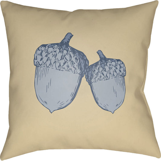 Acorn Pillow - 14001 by Livabliss. Made from front: 100% polyester, back: 100% polyester in a modern style.