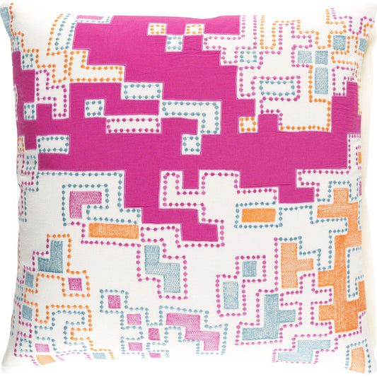 Macro Pillow - 6222 by Surya. Made from 100% cotton in a modern style.