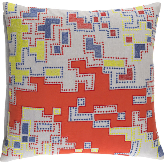 Macro Pillow - 6222 by Surya. Made from 100% cotton in a modern style.
